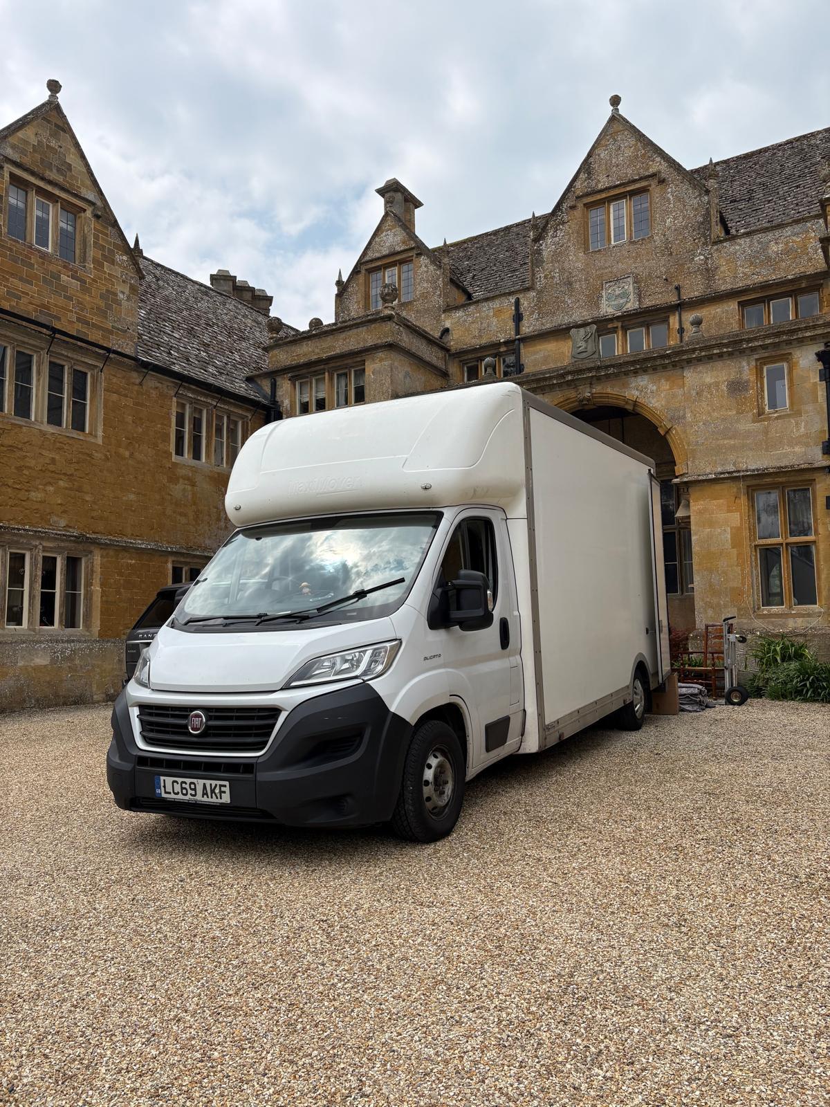 van infront of castle 2